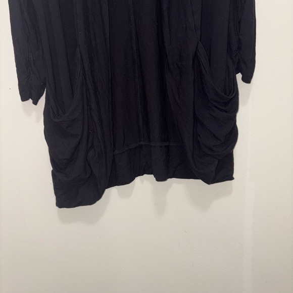 Black Open Front Cardigan - Picture 2 of 3